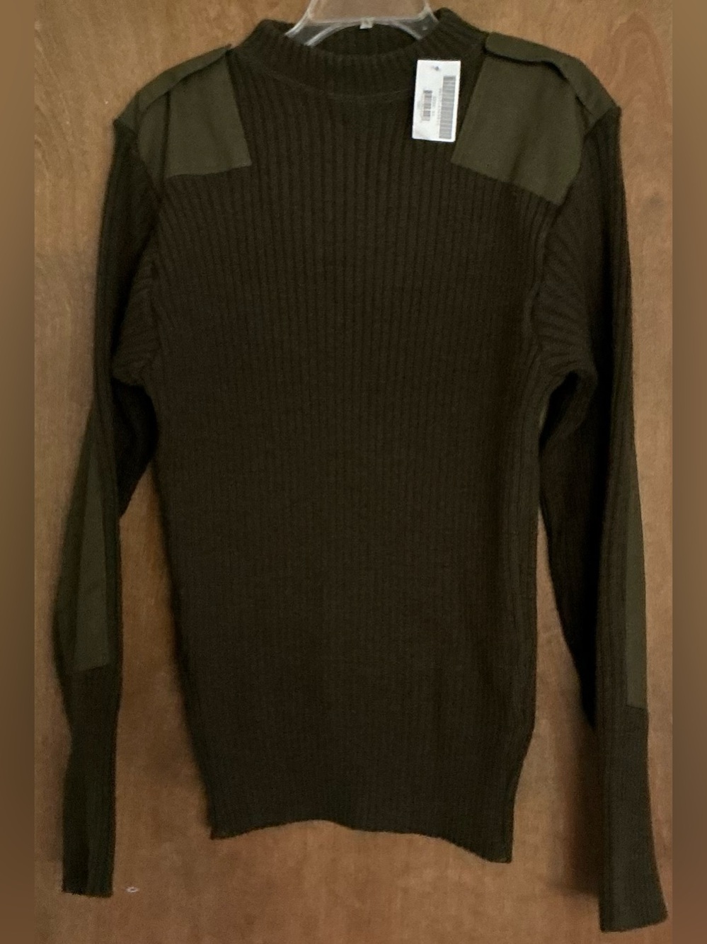 US Military DSCP Sweater Mens 42 Army Green Valor Collection Wool Commando NWT